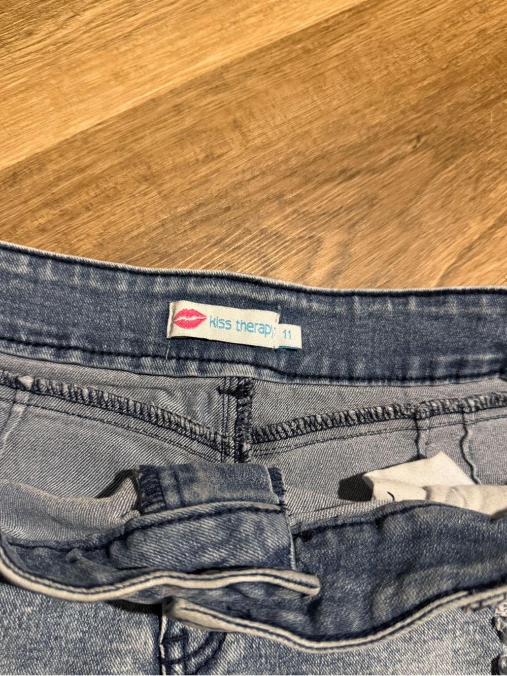 Kiss Therapy Denim Shorts - Picture 2 of 5